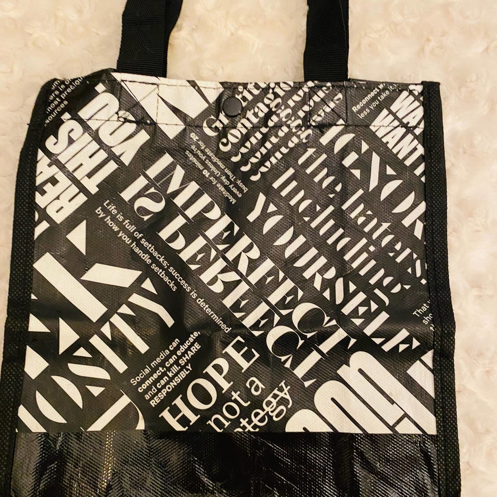lululemon black reusable tote bag